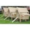 Kippenhok Laurence nr1 86x86x133cm met legnest 67x30cm